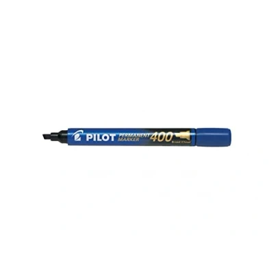 Image of PILOT SCA 400 Permanent Marker Pens Large Bevelled Blue Pack of 3aa