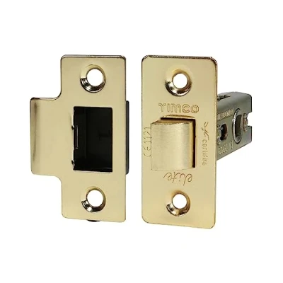 Image of Timco Tubular Latch Electro Brass (Size 67 case / 45 Backset 1 Each)