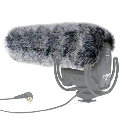 Image of YOUSHARES Microphone Furry Windscreen Outdoor Wind Shield Mic Windshield Muff Fur Custom Fit for Rode VideoMic Pro Camera