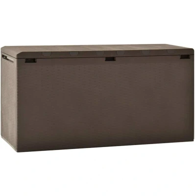 Image of vidaXL Garden Storage Box Brown 114x47x60 cm
