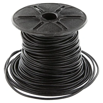Image of AURORIS 10m leather cord round Ø 1 mm black