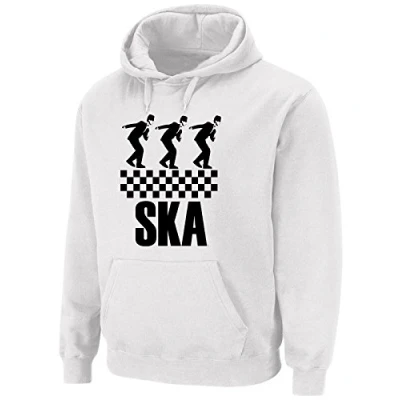 Image of Tribal T Shirts Mens Ska Dancers Hoody (XL, White)