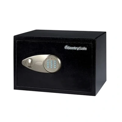 Image of Sentry X055 Security Safe Electronic Lock 4mm Door 2mm Walls 16.4 Litre 10.4kg W350xD270xH220mm Ref , Black