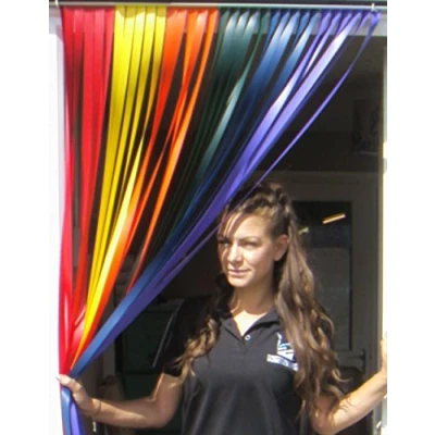 Image of Holland Plastics Original Brand Heavy Duty Caravan/RV Door Curtain,Bug Blind,Fly Blind,Strip Blind &#039;RAINBOW&#039; 62CM WIDE
