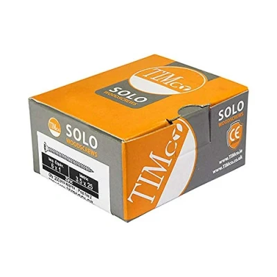 Image of TIMCO Solo Chipboard &amp; Woodscrews PZ Double Countersunk 5.0 x 35 Zinc Box of 200