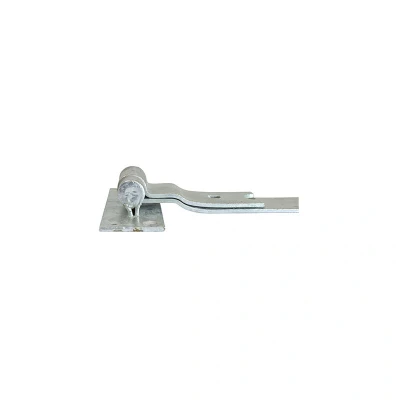 Image of 24&quot; 600mm Heavy Duty CRANKED Hook and Band GATE Hinge HOT Dipped GALVANISED Includes All Suitable FIXINGS HBC600G 1 x Pair Free Next Working Day DELIVERY