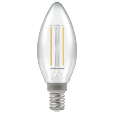 Image of Crompton LED Candle Filament Dimmable Clear 2.5W 4000K SES E14