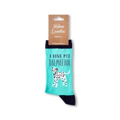 Image of Urban Eccentric Unisex I Love My Dalmatian Socks Gift 1 Pair Cotton Rich Premium Novelty Gifts (LADIES 4 8)