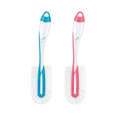 Image of NUK Twist 10256372 Flat Brush for Thorough and Gentle Cleaning of Baby Bottles with Teat Brush, Colour Cannot Be Selected
