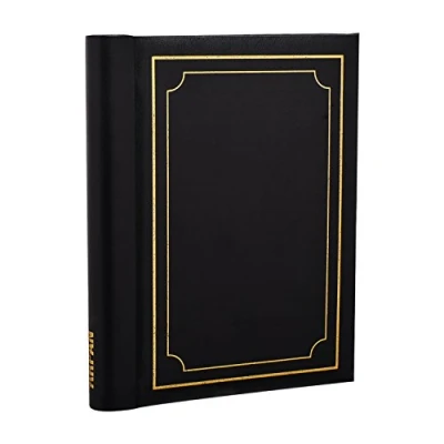 Image of ARPAN Photo Albums Self Adhesive Picture Book Padded Spiral Bound 36 Sheets Black
