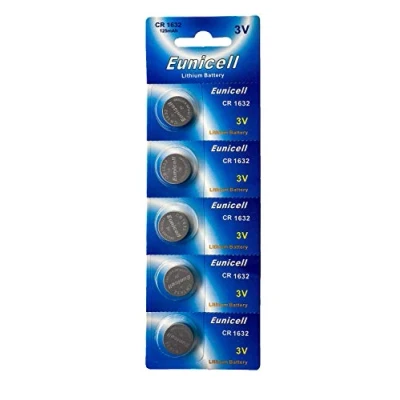 Image of 5 x CR1632 3 V Lithium Button Cell 120 mAh (1 BLISTER Ercard (5 Batteries) Batteries Pack of 10.