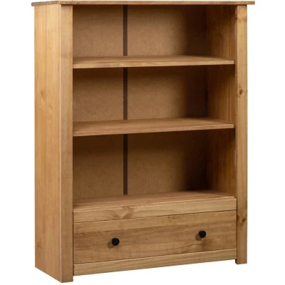 Image of vidaXL Bookcase 80x35x110 cm Solid Pine Wood Panama Range