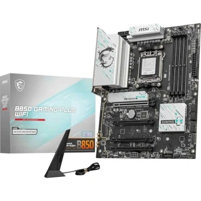 Image of MSI B850 GAMING PLUS WIFI Motherboard, ATX Supports AMD Ryzen 9000/8000 / 7000 Processors, AM5 DDR5 Memory Boost 8200+ MT/s (OC), PCIe 5.0 x16 &amp; 4.0 x16, M.2 Gen5, Wi Fi 7, 5G LAN