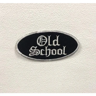 Image of Old School Black Art Badge Clothes Iron on Sew Embroidered Patch appliqué