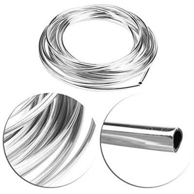 Image of Door Edge Moulding Trim Strip Anti Scratch 6M 19.7 FT U Shape Seal Guard Protector Cover Mold for Car SUV Vehicles(Silver)
