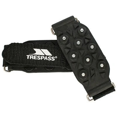 Image of Trespass Clawz, Black, 1 Pair Crampon / Spikes with Carrier Bag, Black
