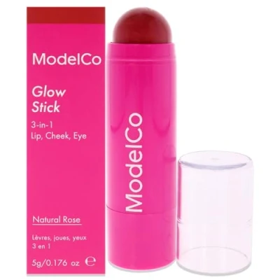 Image of ModelCo Glow Stick 3 In 1 Natural Rose for Women 0.176 oz Makeup