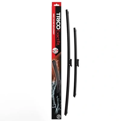 Image of Trico Exact Fit Wipers Beam Blade Length:600/500MM Set of Front for Land Rover: Range Rover IV L405 (12/16 ), Sport II L494 (09/16 Discovery V/V Van L462 09/2016