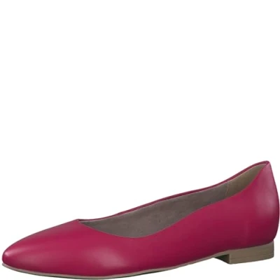 Image of Tamaris 1 22119 42 Women&#039;s Trainers Ballet Flat, Fuxia Leather, 5 UK
