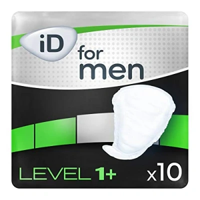 Image of iD for Men Level 1+ Incontinence Pads (Pack of 10)
