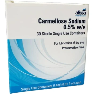 Image of Alissa: Carmellose Sodium Eye Drops 0.5% Lubricant 30 x 0.4milliliter Preservative Free