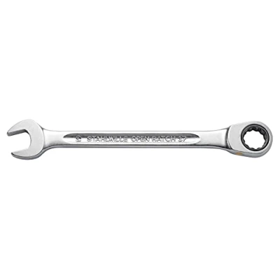 Image of STAHLWILLE No. 17F l Ratchet Combination Spanner 15 mm Flat Ring Side Extremely Durable Screw Friendly