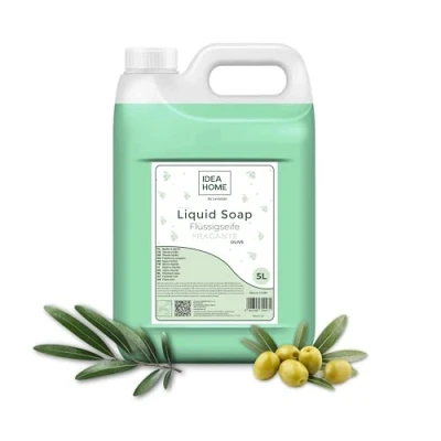 Image of IDEA HOME FRAGANTE Hand Soap Liquid 5L Canister for All Skin Types Good Foaming 5 Litres Cream Rich in Vitamins and Minerals OLIVE