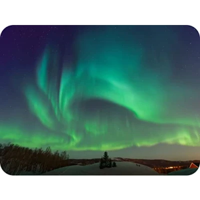 Image of Northern Lights Glass Worktop Saver/Protector Kitchen Cutting Board by Pearl (40 x 30cm)