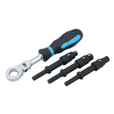 Image of Laser 9009 Impact Driver Bit &amp; Square Drive Wrench Set 4pc
