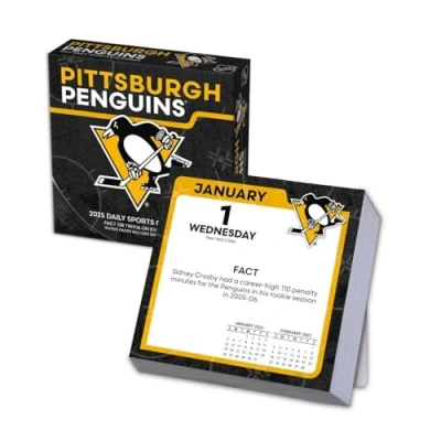 Image of Turner Sports Pittsburgh Penguins 2025 Box Calendar (25998053091)