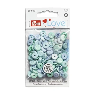 Image of Prym Fasteners, Light Turquoise, Blue, 9 mm