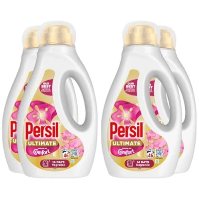 Image of Persil Ultimate Liquid Detergent Outstanding Stain Removal Effective in Quick and Cold Washes with 14 Days of Lasting Freshness 46 Washes, 1.242 Litre (Buy 4, Touch Comfort)