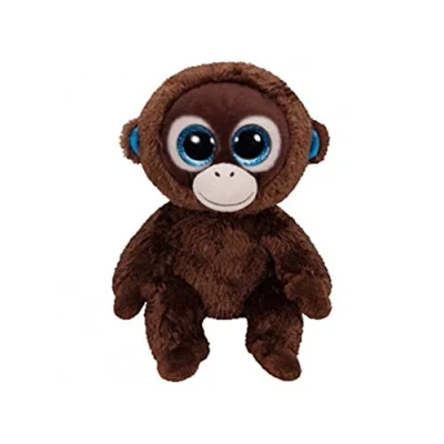 Image of TY Olga Monkey Beanie Boos Regular, Baby Soft Plush Toy, Collectible Cuddly Stuffed Teddy