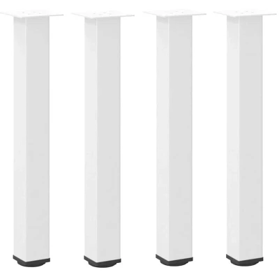Image of Console Table Legs 4 pcs White 72 74 cm Steel Vidaxl