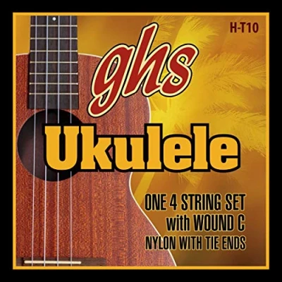 Image of GHS Strings H T10 Tenor Ukulele Strings, Black Nylon/Aluminum