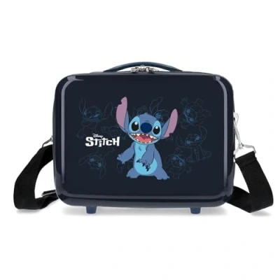 Image of Joumma Disney Happy sticth Nececer Adaptable Black 29x21x15cm Hard ABS 9.14L 0.8kg, Black/White,