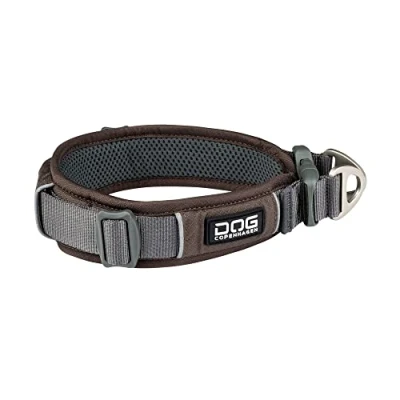 Image of Dog Copenhagen Urban Explorer Collar 2.0 Padded Reflective Comfortable, Mocca, Size XS