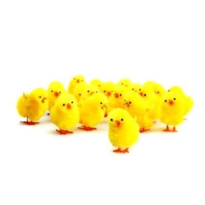 Image of Bright Ideas Fluffy Chicks, Yellow, 3cm