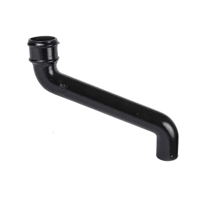 Image of Saint Gobain Classical Plus Cast Iron Downpipe 380mm Offset 65mm Black Pam Building Products