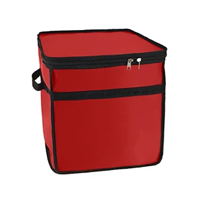 Image of Betos Christmas Baubles Storage Box, Xmas Ornament Box Holiday with Zip for Ornament,Inner Partitions,64 Bauble