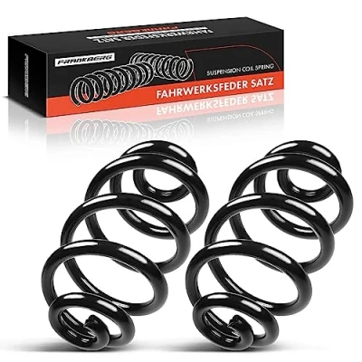 Image of Frankberg 2x Coil Spring Rear axle Compatible with 3 Series E46 Convertible 2000 2005 Touring Estate car 1999 Replace# 33536750756
