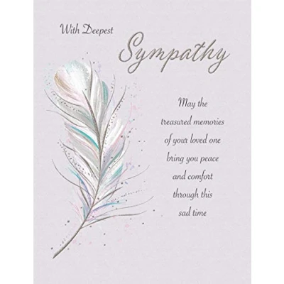 Image of Piccadilly Greetings Classic Symapthy Card Sympathy 8 x 6 inches Regal Publishing