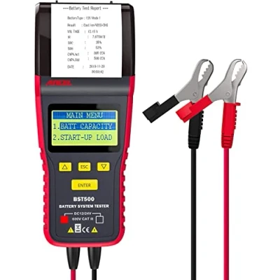 Image of ANCEL BST500 12V 24V Automotive Battery Load Tester with Printer, 100 2000 CCA Car Analyzer, Auto Cranking and Charging System Alternator Test Tool, for Car, Heavy Duty Truck, Motorcycle, RV