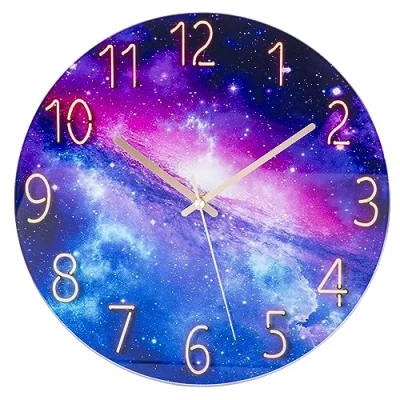 Image of ACCSHINE Wall Clock Without Ticking Sound, Silent, Modern, 30 cm Quartz, Large Battery Operated Clock, Easy to Read for Living Rooms, Home, Kitchen, Bedroom, Office, School