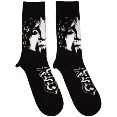 Image of Rock Off officially licensed products Ozzy Osbourne Madman Logo Ankle Socks Size UK 7 11, Black, 11