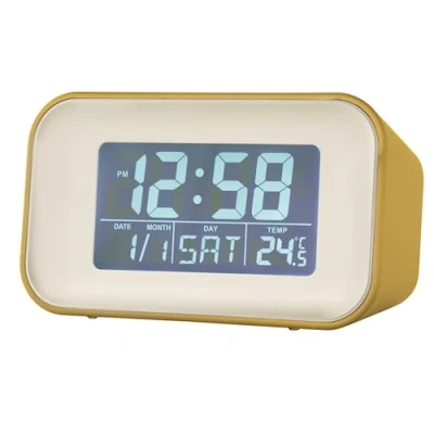 Image of Alta Alarm Clock Mustard Acctim