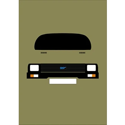 Image of Austin Metro MK1 Retro Motor Company Greeting Card