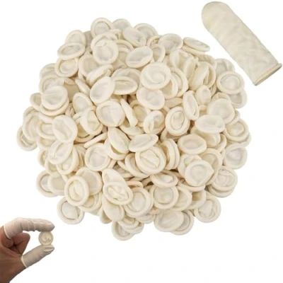 Image of Finger Cots 200 PCS Latex Anti Static Covers Tip Rubber Protect Keeping Dressing Dry and Clean