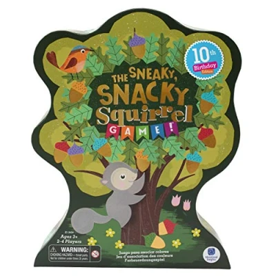 Image of Learning Resources EI 3424 Special Edition The Sneaky, Snacky Squirrel, Preschool &amp; Toddler Board Game for Kids 3 5 Years, Color Matching, Fine Motor Skills, Multi