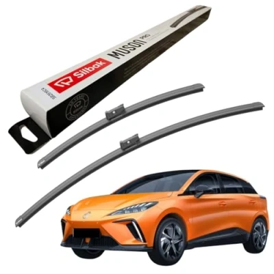 Image of Silbak Windscreen Wipers, fits for MG MG4 (2022 ONWARDS) Front Wiper Blades, 600mm/400mm